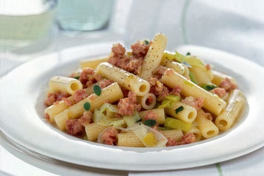 pasta-leek-and-sausage