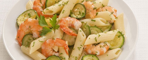 pasta-zucchini-and-prawns