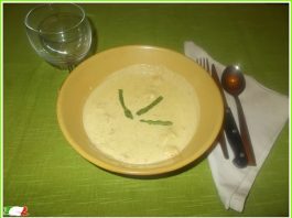 Asparagus soup plate