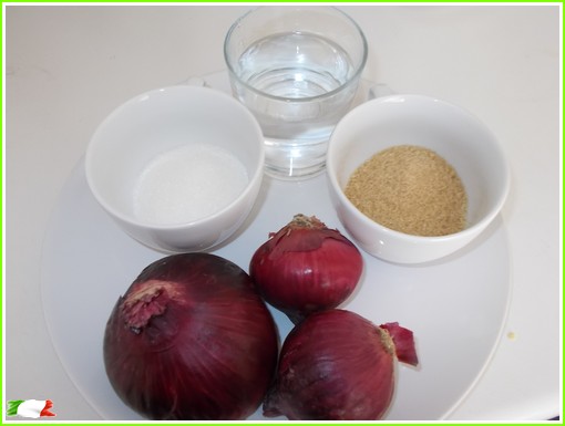 Caramelized onions ingredients