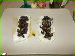 Cod and olives plate