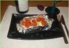 Cod in papillote plate