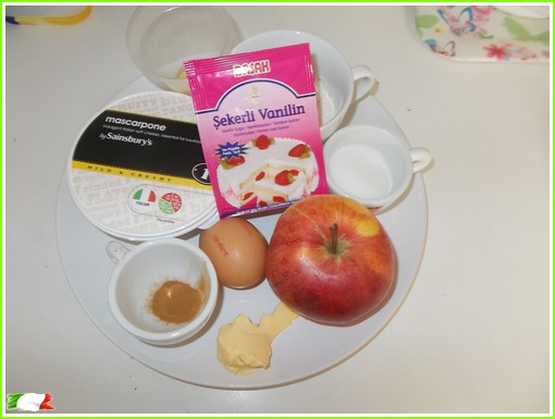 apple-mascarpone tart ingredients