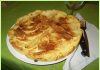 apple-mascarpone tart plate