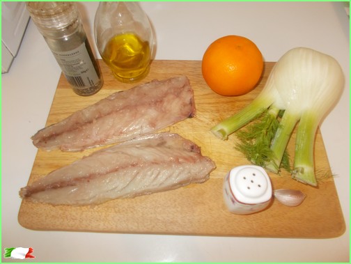 mackerel with orange and fennel ingredients