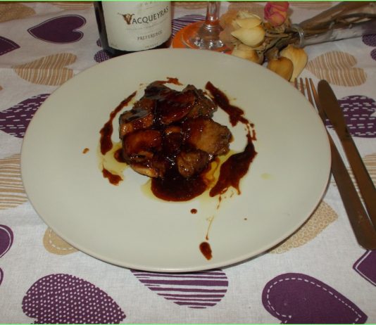 CARAMELIZED DUCK dish