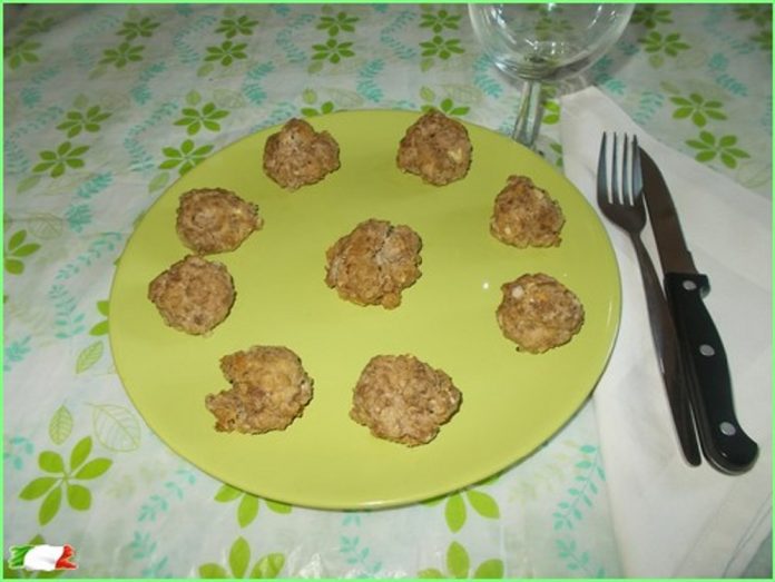 Meatballs veal philadelphia plate