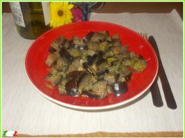 vegetarian dishes with eggplants plate