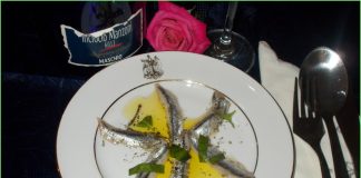 lemon anchovies dish