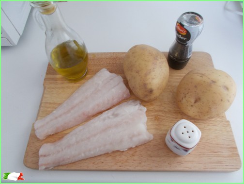 COD AND POTATOES ingredients