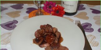 DUCK WITH BALSAMIC VINEGAR AND WINE SAUCE dish