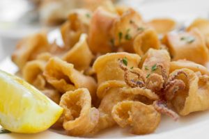 Fried squids