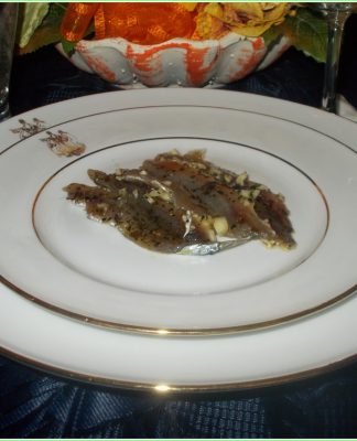 LIGURIAN ANCHOVIES dish